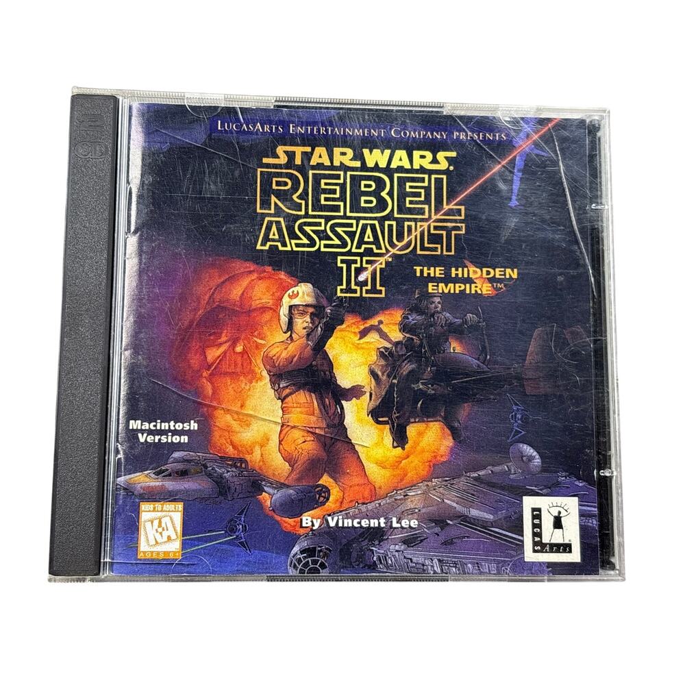 Star Wars Rebel Assault 2 The Hidden Empire Computer Game Macintosh CD ROM
